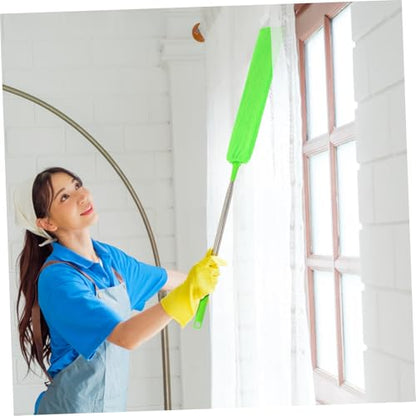 Retractable Telescoping Gap Duster with Washable Cloths Long Flat Cleaner for Under Furniture and Reach Areas for Dust Removal Ceilings and Corners - size: 43.00X7.50X0.30CM