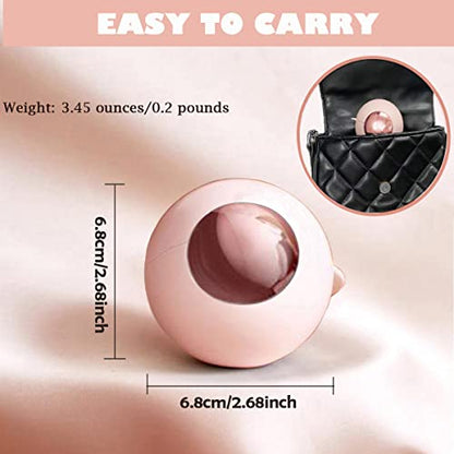 CALMTEE Reusable Gel Lint Roller Ball, Sticky Washable lint Roller Portable Small Dog Cat Pet Hair Lint Remover Tool for Clothes, Pocket Traveling Essentials - color: Pink