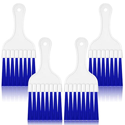 4 Packs Air Conditioner Condenser Cleaning Brush Refrigerator Coil Brush HVAC Coil Cleaner Brush Small Plastic Whisk Brush (Blue) - color: Blue