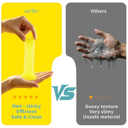 ASFSKY Car Cleaning Gel (Grape,Lemon,Blueberry,Hami) Cleaning Putty Universal Dust Cleaning Car Interior Cleaner Keyboard Dust Remover Car Slime Gifts for Men Women Girl