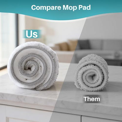 JOYMOOP Steam Mop & Handheld Steam Cleaner, 1100W Electric Steam Cleaner for Home, Fast Heat 20s, Adjustable Steam, Detachable Water Tank, 11 Accessories for Floors, Windows, Clothes - size: 5 Microfiber pads