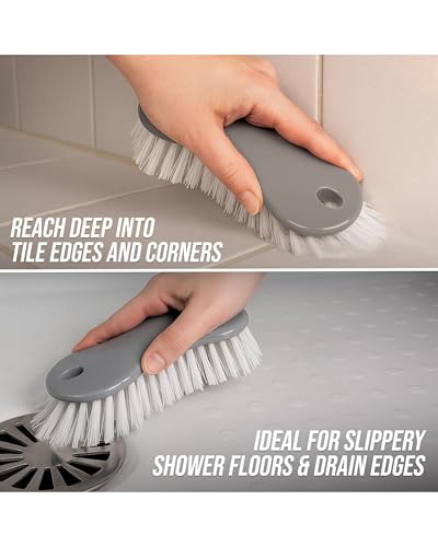 Premsons® Multipurpose Scrub Brush with Ergonomic Grip – Heavy-Duty Cleaning Brush for Floor, Tiles, Kitchen & Bathroom