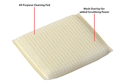 Multi-Purpose Scouring Pad by Scrub-It - Non-Scratch Cleaning Dobie Pads for Pots, Pans, Dishes, Utensils & Non-Stick Cookware - Sponge Scrubbers Use for Kitchen, Bathroom & More (12 Pack) - size: 12 Pack