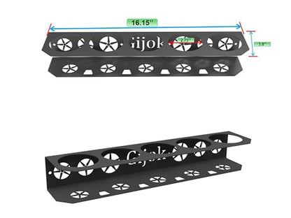 2 Pack Five Cans Wall-Mounted Steel Aerosol Spray Can Holder, Steel Wall Mount Storage Organizer for Garage and Workspace (2-Black) - style: 2-Black