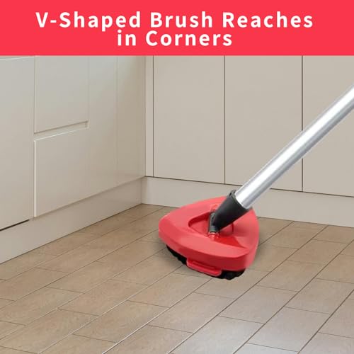 AZ Shikong Scrub Brush for O-Cedar RinseClean 2 Tank System, Scrubber Mop Head for Ocedar, Stiff Bristle Spin Mop Replacement Head Base for Shower Bathroom Kitchen Bedroom Floor Cleaner - size: Small