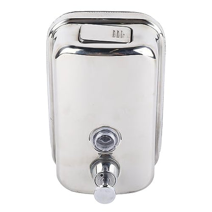 500ml Dispenser, Medium Capacity Durable Wall Mounted Commercial Dispenser, Stainless Steel for Public Places
