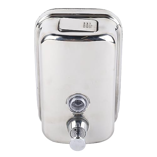 500ml Dispenser, Medium Capacity Durable Wall Mounted Commercial Dispenser, Stainless Steel for Public Places