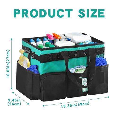 Wearable Cleaning Caddy Bag,WithDetachable Divider cleaning bags for housekeepers, With Adjustable Shoulder Strap for Cleaners & Housekeeper