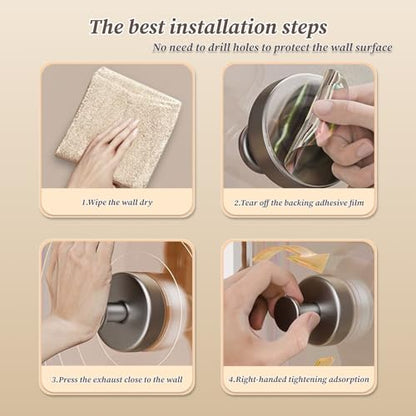 Kairsya Towel Hooks for Bathroom No Drill, Suction Cup Hooks for Shower Waterproof, Adhesive Wall Hooks for Glass Tile Marble Stainless Steel, 2 Pack Silver - color: Silver White
