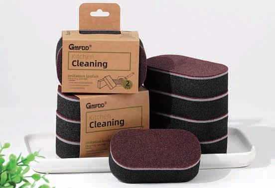 Scrubbing sponges Without Scratches-Esponjas de fregado sin arañazos (Blak-Negro) - color: Blak-negro