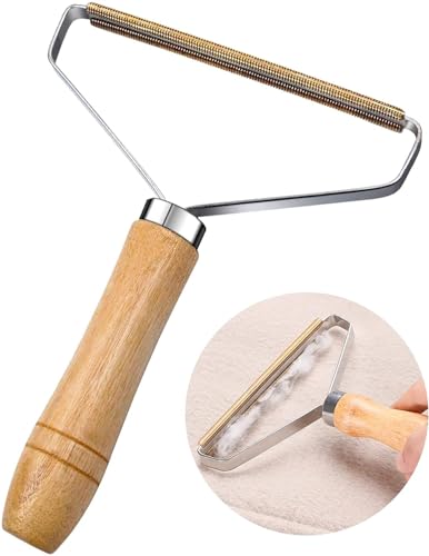 Portable Lint Remove Cleaner Pro, Reusable Double Sided Travel Brush for Removing Lint Pet Hair Dust in Clothes, Furniture and Carpet, Fuzz, Pet Fur Removal Tool, Portable Carpet Scraper Rake