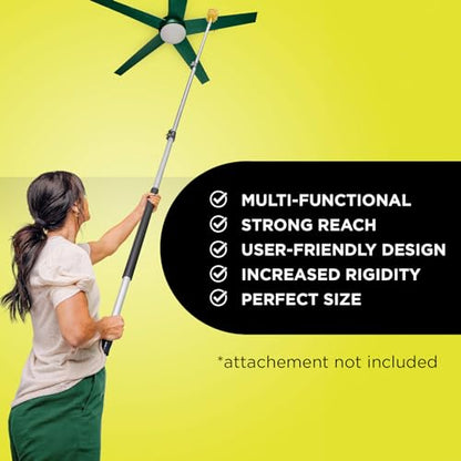 DOCA Telescoping Pole 5-12 Ft - Extension Pole for Cleaning, Feather Duster, Window Washing Kit, Paint Roller, Window Squeegee - High Reach Extendable Kit for Indoor & Outdoor - Pole Only - size: 12 Ft, style: Pole Only