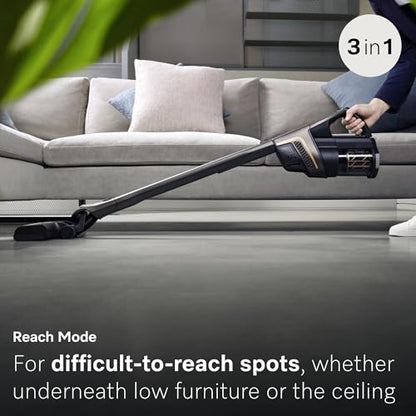 Miele Triflex HX2 Pro Self-Standing Cordless Stick Vacuum Cleaner, 120 min runtime, Infinity Grey PearlFinish / Rose Gold