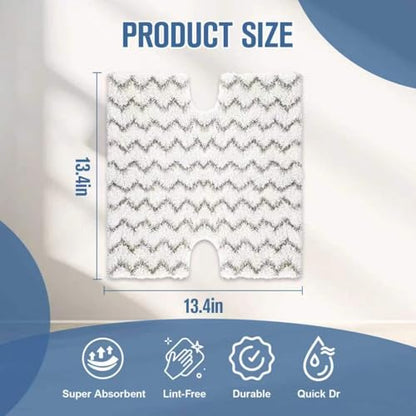 2 Pack Steam Mop Replacement Pads Compatible with Shark Genius Steam Mop S5003D S5002Q S5004 S6001W S6001WM S6002 & Lift-Away Pro Steam Mop S3973 S3973D S3973WM, Washable Microfiber Mop Pads Reusable - color: 2 Pack Stripe
