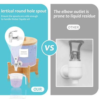 Laundry Detergent Dispenser, 88 oz / 2.5L Fabric Softener Dispenser for Laundry Room Organization, Detergent Holder with Stainless-Steel Spigot, Laundry Soap Container (Large) - color: 1 Set
