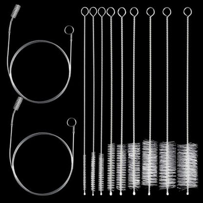 Pipe Cleaner 12 Pcs/Set, Refrigerator Cleaning Tool, Nylon Straw Cleaner Brush, Tube Cleaner Long Pipe Cleaners, Professional Tube Cleaning Brush Set, That Meets Daily Needs