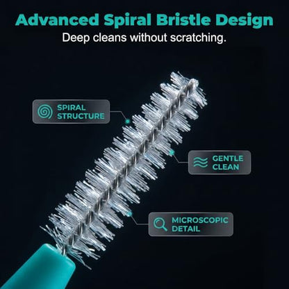 Shower Head Cleaning Brush for Small Holes, 10 Pack Multifunctional Crevice Cleaner with Nylon Bristles for Bathroom Accessories, Sink Faucet & Phone Speaker Grille (Black-50pcs) - color: Black-50pcs