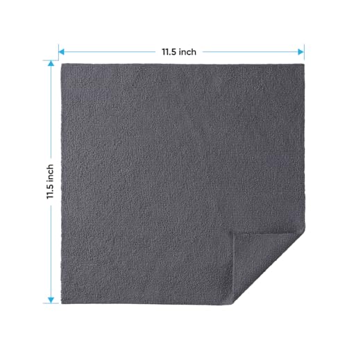 HOMEXCEL Grey Microfiber Cleaning Cloths, 20 Pack Cleaning Rags - Lint Free & Scratch-Free Microfiber Towels for Cars, House & Kitchen, Absorbent Cleaning Towels, 11.5 x 11.5 Inch - color: Grey