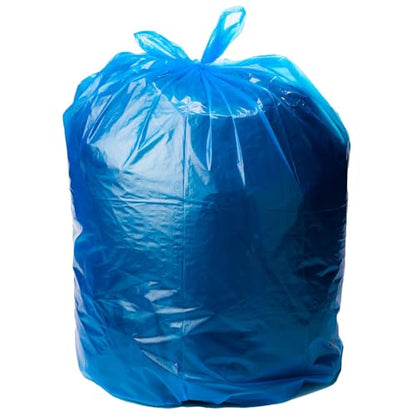 Ultrasac Heavy Duty 55 Gallon Blue Trash Bags - (Value 200 Pack) - 1.5 MIL equivalent Industrial Strength Plastic 37" x 54" for 50-55 Gal Cans -Fits Toter, Rubbermaid Brute, Carlislie Bronco etc. - color: Blue, style: 50-55 Gal, 1.5 Mil Equiv, 200 Count