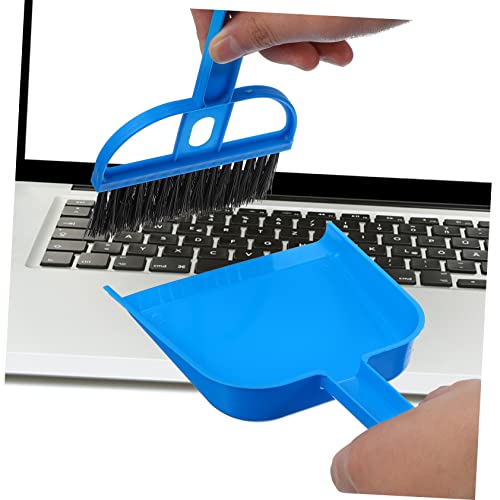 Healifty 9sets Mini Handheld Broom and Dustpan Cleaning Tool for Tabletop and Pet Cages Compact Broom Dust Pan for Easy Cleaning of Narrow Spaces