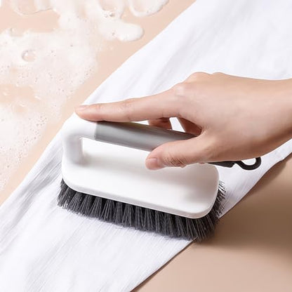 Scrub Brush, Heavy-Duty Scrub Brushes for Cleaning with Stiff Bristles Cleaning Brush for Shower, Bathroom, Carpet, Kitchen and Bathtub Scrubber, Gray