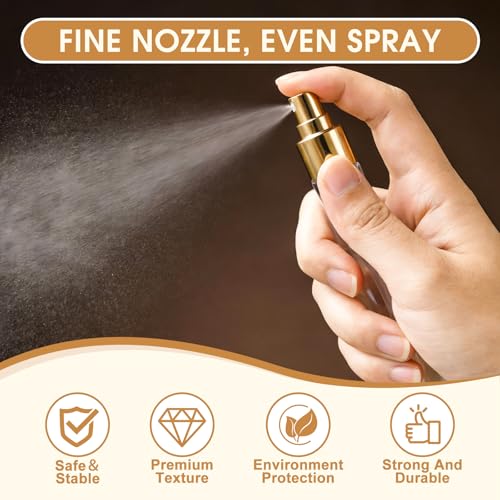 Mini Glass Spray Bottle 20pcs 5ml Clear Spray Bottle Empty, Fine Mist Refillable Mini Perfume Spray Bottle, Perfume Atomizer, Travel Spray Bottle For Hair, Small Empty Sample Containers Portable - style: Spray Bottle5ml-20P