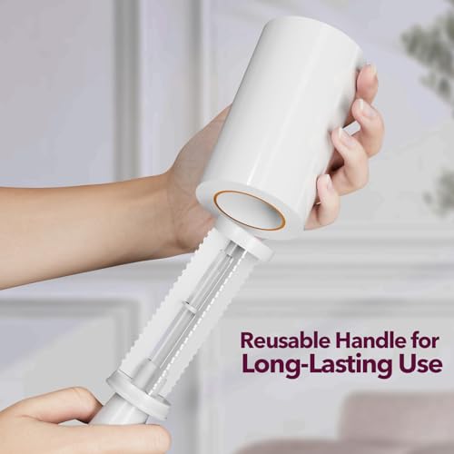 MEIQIHOME Extra Sticky Lint Roller Refills Only, 880 Easy-Tear Sheets for 3.9"-4" Lint Rollers with 1.5" Inner Diameter for Pet Hair Removal on Clothes, Furniture, and Carpets - size: 880 Refills