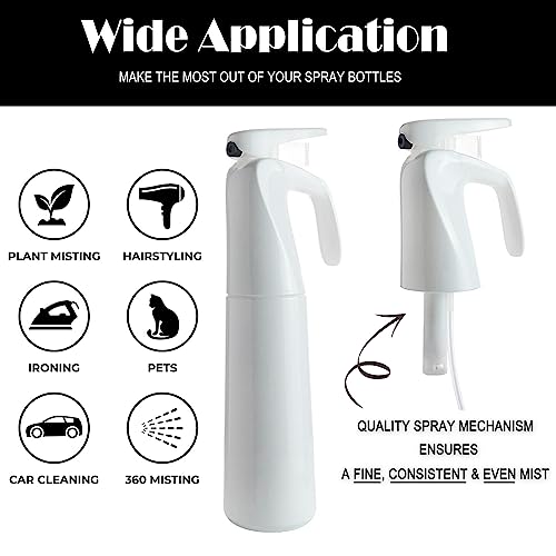 AORAKI Spray Bottle for Plants, Fine Mist Plant Sprayer Mister, Plant Mister Water Spritzer for Inside, Misting Spray Bottle for Flowers, Gardening, Cleaning, 10oz, Plastic
