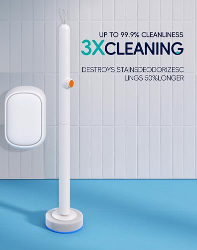 Disposable Toilet Cleaning System - Toilet Wand Kit with 48 High-Performance Refills, Wall Mounted Brush and Holder for Deep Cleaning Bathroom (2 Toilet Brush+48 Refills) - size: 2 Toilet Brush + 48 Refills
