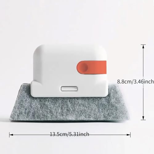 2PCS Crevice Cleaner 2-in-1 Groove Cleaning Tool - Window Frame & Door Track Brush - Handheld Sill Gap Scrubber for Home & Boat Cleaning
