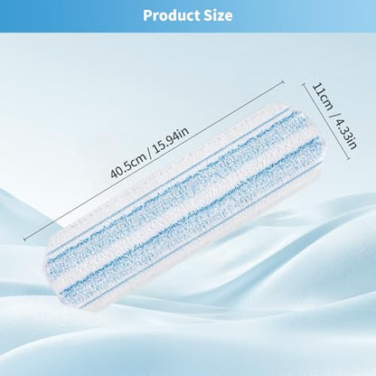 15 Pack Microfiber Mop Pads for O-Cedar H2prO Flat Mop System, Washable and Reusable Mop Replacement Heads for Floor Deep Cleaning, Mop Pad Refills for Wet Dry Floor - size: 15 Pack O-Cedar H2prO Mop Pads