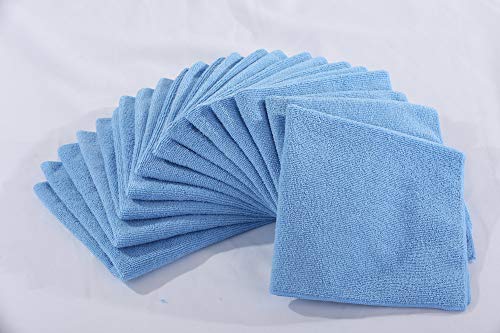 Dri Professional Extra-Thick Microfiber Cleaning Cloth 36 Pack Blue (16IN x 16IN, 300GSM, Commercial Grade All-Purpose Microfiber Highly Absorbent, LINT-Free, Streak-Free Cleaning Towels)