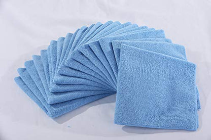 Dri Professional Extra-Thick Microfiber Cleaning Cloth 36 Pack Blue (16IN x 16IN, 300GSM, Commercial Grade All-Purpose Microfiber Highly Absorbent, LINT-Free, Streak-Free Cleaning Towels)