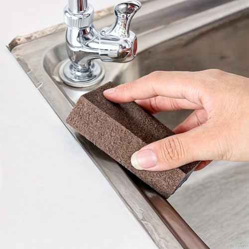 5 Powerful Pot Scrubber Cleaning Sponges, Heavy Duty Kitchen Eraser Scouring Pads, Dishwashing Oven Stove Cleaning Sponges, BBQ Grill Scrubbing Dish Cloths