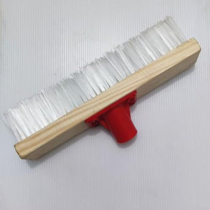 BESPORTBLE Hard Bristle Floor Scrub Brush with 40cm Long Handle, Sturdy Nylon Decking Brush for Patio, Bathroom, Outdoor and Carpet Cleaning