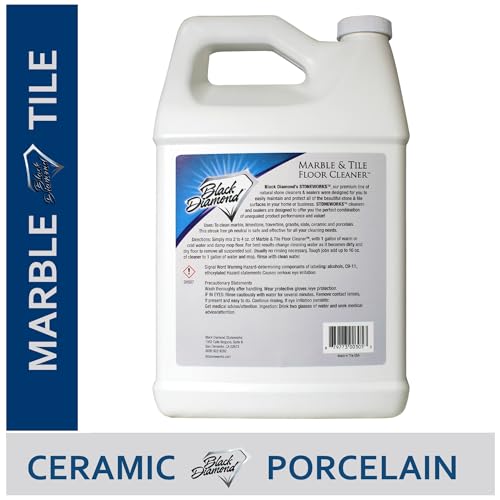 Black Diamond Stoneworks MARBLE & TILE FLOOR CLEANER. Great for Ceramic, Porcelain, Granite, Natural Stone, Vinyl and Brick. No-rinse Concentrate.(1-Gallon) - size: 128 Fl Oz (Pack of 1)