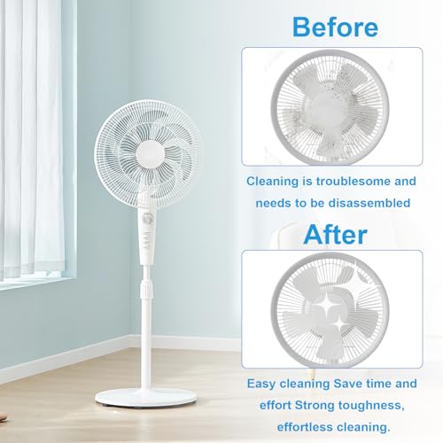 2 Pcs Cobweb Duster, Bendable Fan Cleaner Brushes Set Reusable, Plastic Microfiber Duster for Air Conditioning Shutters,Ceiling Fan, Blades, Curtains,Air Vents(Blue，Gray)