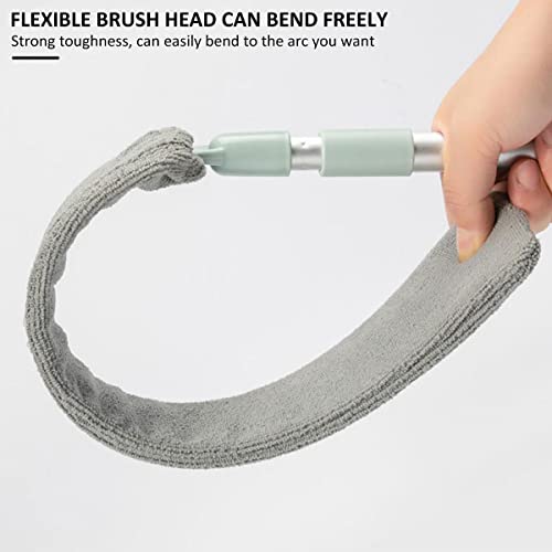 Retractable Gap Dust Cleaner, Microfiber Duster with Long Handle, Under Appliance Cleaning Gadgets, Removable Washable Telescopic Dust Brush for Wet and Dry