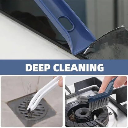 Professional Long Handle Scrub Brush with Hard Bristles for Tile Grout, Bathtub, Sink, Floor & Ceramic Surfaces Cleaning