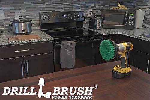 Kitchen Cleaning Supplies - Kitchen Scrubbing Accessories - Stovetop Scrub Brush - Countertop Cleaning Kit - Cooktop Kitchen Scrubber - Oven Pan Scrubbing Tool - Griddle Scrubbing Brush - Oven Brush