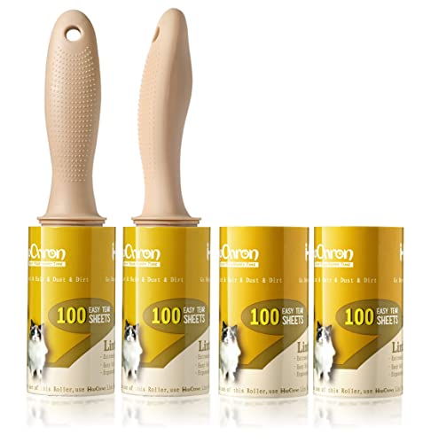 Lint Rollers for Pet Hair Extra Sticky [400 Sheets/2 Handles], Lint Remover Go Beyond Animal Fur, Dust and Other Dirt, Dog & Cat Hair Remover Rollers for Clothes, Furniture, Carpet, Car etc - size: 2 Rollers / 400 Sheets