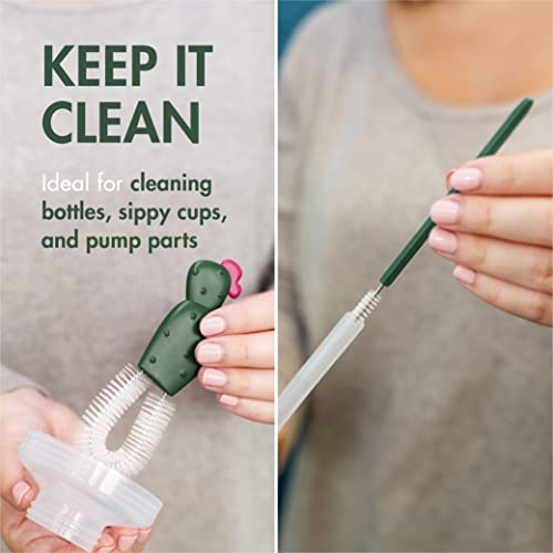 Boon Cacti Bottle Cleaning Brush Set,Terracotta,4 Piece Set,(Pack of 12) - size: 4 Piece Set (Pack of 12), style: Terracotta Set