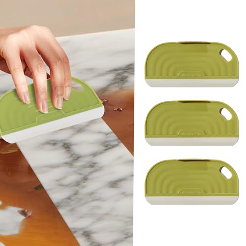 3 Pack Mini Silicone Squeegee Scraper for Sink, Window, Mirror & Shower Door, Non-Scratch, Green - color: Green
