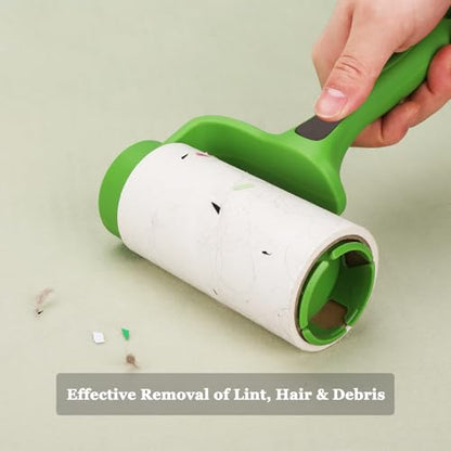 4.6 inch Giant Lint Roller Refills Compatible with Evercare Giant Lint Rollers and T Handle Lint Roller Extreme Stick Pet Hair Remover Adhesive Refills 5 Rolls 60 Sheets per Roll Total 300 Sheets - size: 4.6 inch Giant