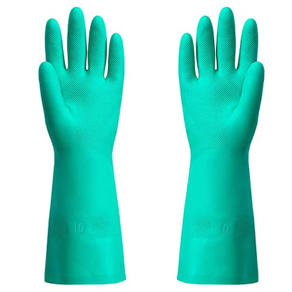 ThxToms Chemical Resistant Nitrile Gloves,Resist Household Acid, Alkali, Solvent and Oil, Latex Rubber Free, 1 Pair Extra Large - size: X-Large (Pack of 1)