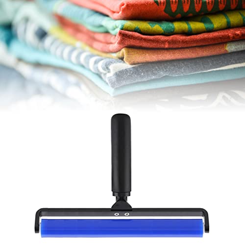 Dust Removal Roller, Blue Silicone Manual Roller Antistatic Cleaner Tool Silicone Roller Screen Film Roller Manual Cleaner Tool for Household Bedroom Living Room Office (12 Inch)