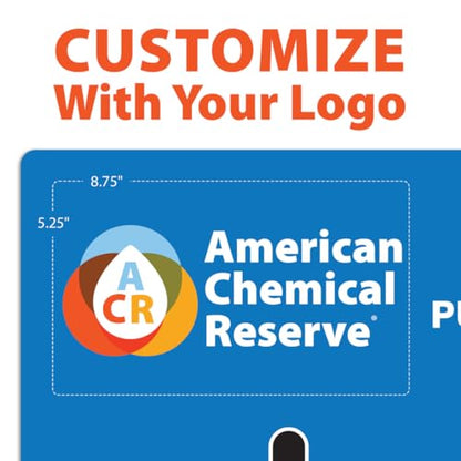Custom Logo Clean & Sweep 5S Shadow Board/Wall Mount Broom Holder, 68" x 30" Board, 5S Cleaning Station - with Broom and Dustpan Set Included, Made in The USA by AccuformNMC