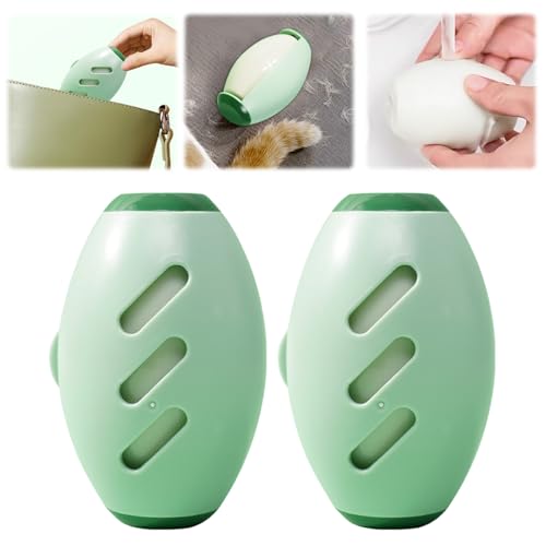 Washable Lint Roll, 2025 Upgraded Washable Sticky Roll, Sticky, Portable, for Removing Pet Hair, Portable Home Travel Lint Roll for Clothes, Beds (Green-2PCS) - color: Green-2pcs