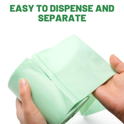 BEIDOU-PAC 13 Gallon Flap Tie Compostable Trash Bags, 50 Count, Compost Bags Tall Kitchen Trash Bags, Sturdy Garbage Bags Food Scrap Waste Bags, ASTM D6400, US BPI Certified, Green - style: Flat ties | 13 Gallon | 50 Count