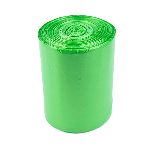 Kekow 3 Gallon Small Garbage Bags, Green, 125 Counts | Leakproof, Strong Plastic Trash Can Liners, Fit 10 - 13 Liter Waste Bins, for Bathroom Office